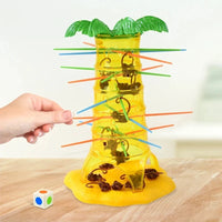 Multiplayer Tabletop Climbing Monkeys Game – Fun Interactive Parent-Child Board Game, Educational Rolling Monkey Toy for Kids Econic Blanks