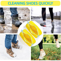 Durable Shoe Washing Machine Bag for All Shoe Types-Yellow with Blue Zipper,Ideal for Sneakers and Casual Shoes,Laundry Wash Bag Econic Blanks