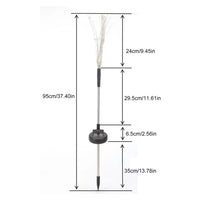 1 Pack Solar Firework Light Outdoor,IP65 Waterproof Solar Garden Flower Lights With 8 Lighting Modes For Outdoor Lighting Econic Blanks
