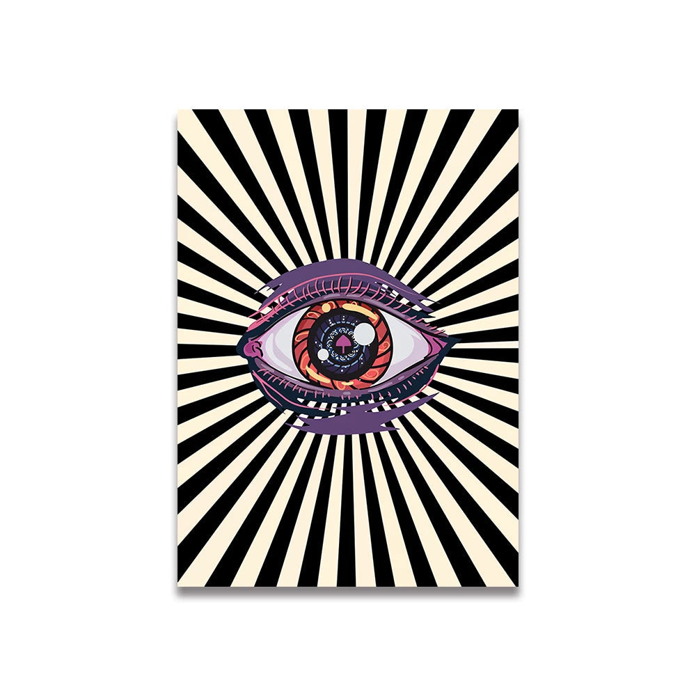 Simplicity Vintage Pink Cartoon Print Canvas Posters Wall Art Poster Home Decor Canvas Print Painting  Living Room Bedroom Decor Quick Pick Grocers