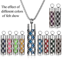 Long Strip Stainless Steel Aromatherapy Necklace Perfume Diffuser Essential Oil Diffuser Pendant Necklace Jewelry Accessories Econic Blanks