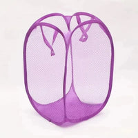 Folding Household Laundry Storage Basket Mesh Dirty Clothes Storage BasketToy Storage Bag Household Storage Bucket Econic Blanks