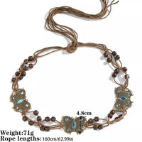 New Butterfly Tassel Waist Chain Y2K Trendy Bohemian Belt Summer Beach Accessories Vintage Flower Bohemian Belt Quick Pick Grocers