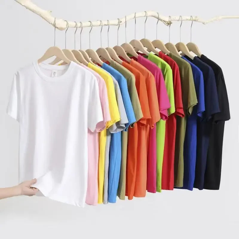 2025 New Trend Woman Cotton T-shirt Spring Summer Daily Casual Fashion O-neck Short Sleeve Top Female Home Outdoor Comfort Tees Quick Pick Grocers