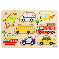 Baby Wooden Puzzles Montessori Toys 1 2 3 Years Toddler Toys Hand Grab Board Alphabet Number Cognition Learning Educational Toys Quick Pick Grocers
