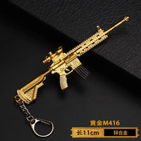 1pc Toy Gun Keychain, Alloy Toy Gun Model Pendant Car Key Chain Car Key Ring Gift For Men Boys Quick Pick Grocers