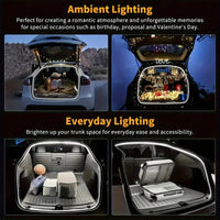 LED Car Trunk Light Strip – Automatic Sensor Ambient Light Bar, Waterproof Hidden Installation, Auto Interior Decor Accessory Econic Blanks
