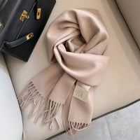 Winter Narrow Scarf 28 Color 100% Wool Scarf Hot Selling Solid Color Scarf Men's and Women's Universal Warm and Cold proof Scarf Quick Pick Grocers