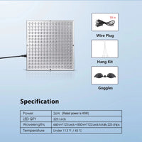 LED Red Light Therapy Panel Lamp for Facial Anti Aging Skin Care Beauty 225 LED Light Body Pain Relief Physical Therapy Tools Quick Pick Grocers