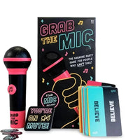 Lucky Egg Official Grab The Mic Family Karaoke Board Game 2-10 Players Game For Hilarious Game Nights Birthday Party Kids Gift Econic Blanks