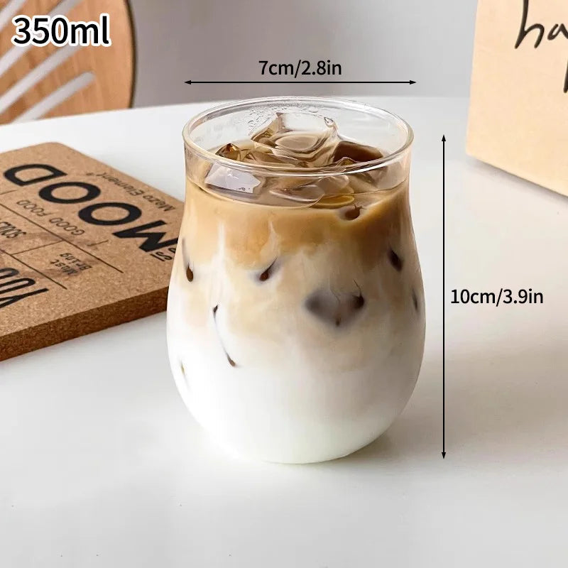Glasses Cup Transparent Water Bottle Tumbler Whiskey Glass Drinkware Coffee Milk Juice Mug Cup Kitchen Accessory Stripe Cups 텀블러 Quick Pick Grocers