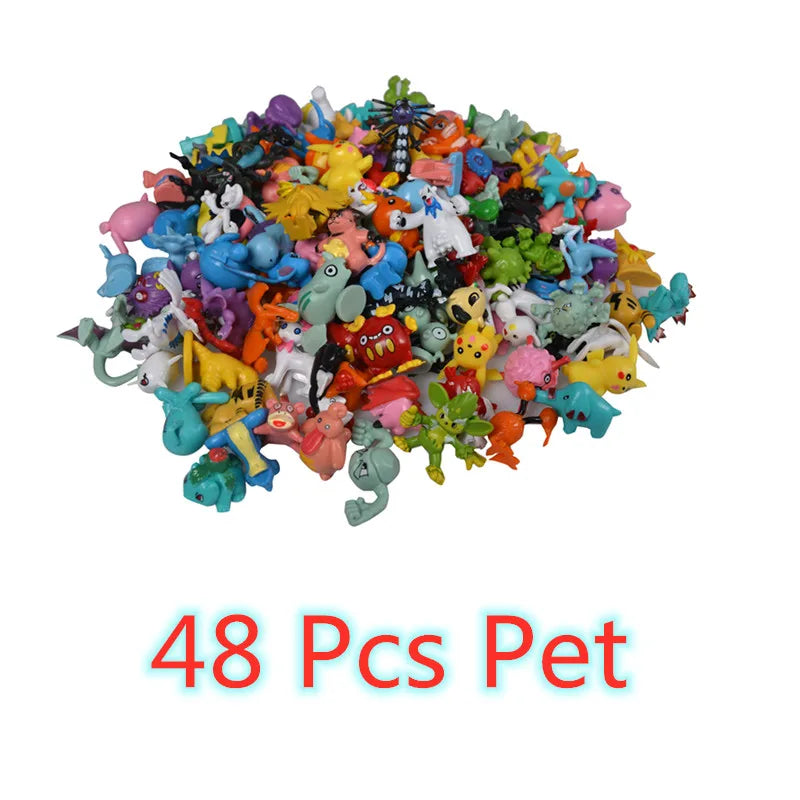 144 Style Pokemon Figure Toys Anime Pikachu Action Figure Model Ornamental Decoration Collect Toys For Children's Christmas Gift Quick Pick Grocers