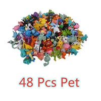 144 Style Pokemon Figure Toys Anime Pikachu Action Figure Model Ornamental Decoration Collect Toys For Children's Christmas Gift Quick Pick Grocers