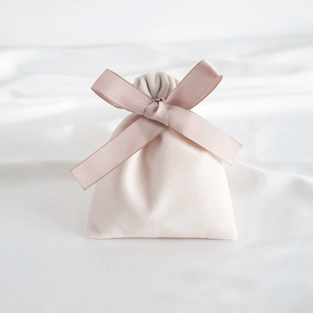10pcs Green Jewelry Velvet Bag Ribbon Bowknot Pouches Gift Display Packing Storage Wedding Favors Travel Candy Drawstring Pocket Purest Peak