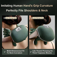 2025 Bionic Neck Shoulder Massager N7 Kneading Massager Shawl 3-Level Modes Neck Cervical Waist Leg Body Muscles Massage Pillow Purest Peak