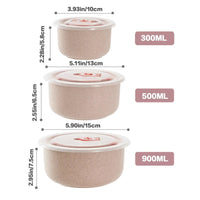 3pcs Food Storage Containers Bento Box with Lid Microwave Storage Containers for Kitchen Storage Meal Prep Take Out Econic Blanks