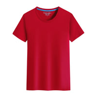2026 Brand New 100% Cotton Mens T-shirt Pure Color Men T Shirts Round Collar Short-Sleeve Man T-shirt Top Tees For Male Clothes Quick Pick Grocers