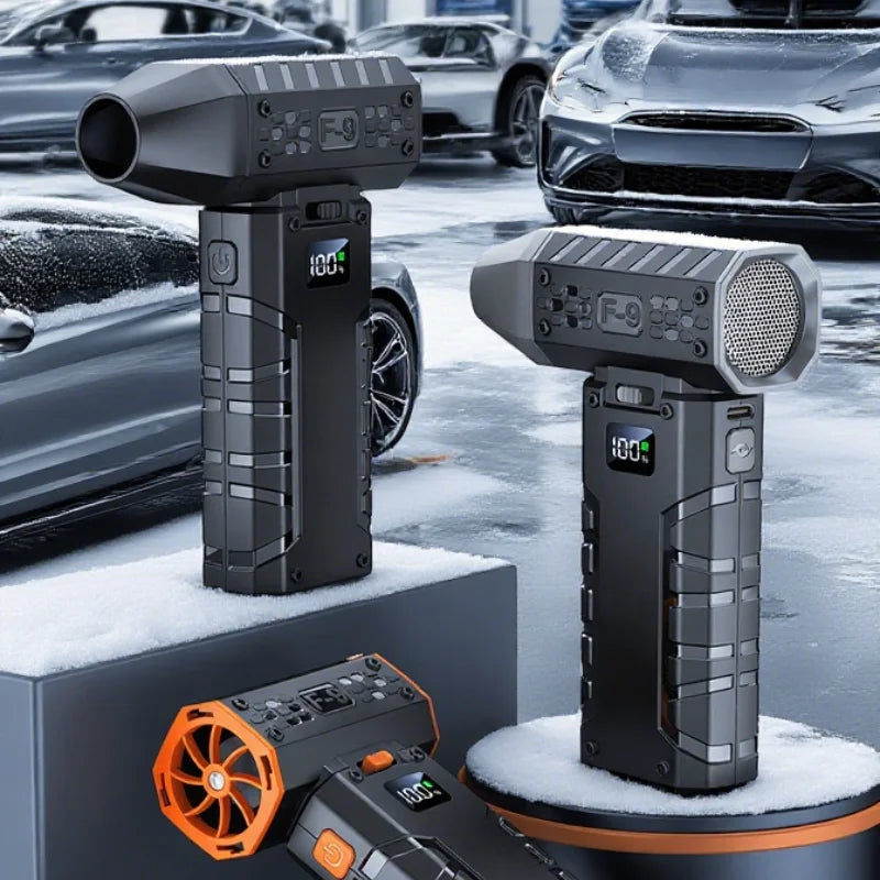 160000RPM Powerful Air Blower Handheld Car Wash Air Gun Electric Turbo Jet Fan 52m/s Wind Speed Brushless Motor Violent Fan Dry