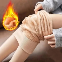 Women's Thermal Winter Tights Fleece Lined Sheer Velvet Pantyhose Thick Warm Leggings with Plush Inner Layer Quick Pick Grocers