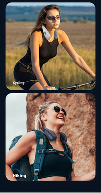 New Neck Air Conditioner Portable Neck Fan Rechargeable Semiconductor Cooling Bladeless Fan Outdoor Personal Fan Wearable Cooler Quick Pick Grocers