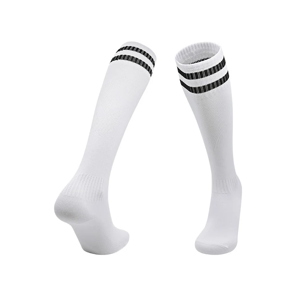 Loogdeel Football Socks Long Tube Knee Cotton Adults Children Legging Stockings Non-slip Soccer Baseball Running Sports Socks Quick Pick Grocers