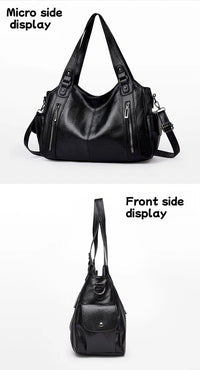 Pu shoulder bag fashionable temperament zipper opening design daily commuter handbag Quick Pick Grocers