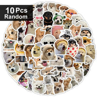 10/100/1000Pcs Funny Dog Stickers Cartoon Cute Decals Toy Guitar Phone Bicycle Laptop Notebook Luggage Car Graffiti Kids Sticker Quick Pick Grocers