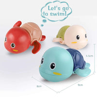 Baby Bath Toys Bathing Cute Swimming Turtle Whale Pool Beach Classic Chain Clockwork Water Toy For Kids Water Playing Toys Quick Pick Grocers