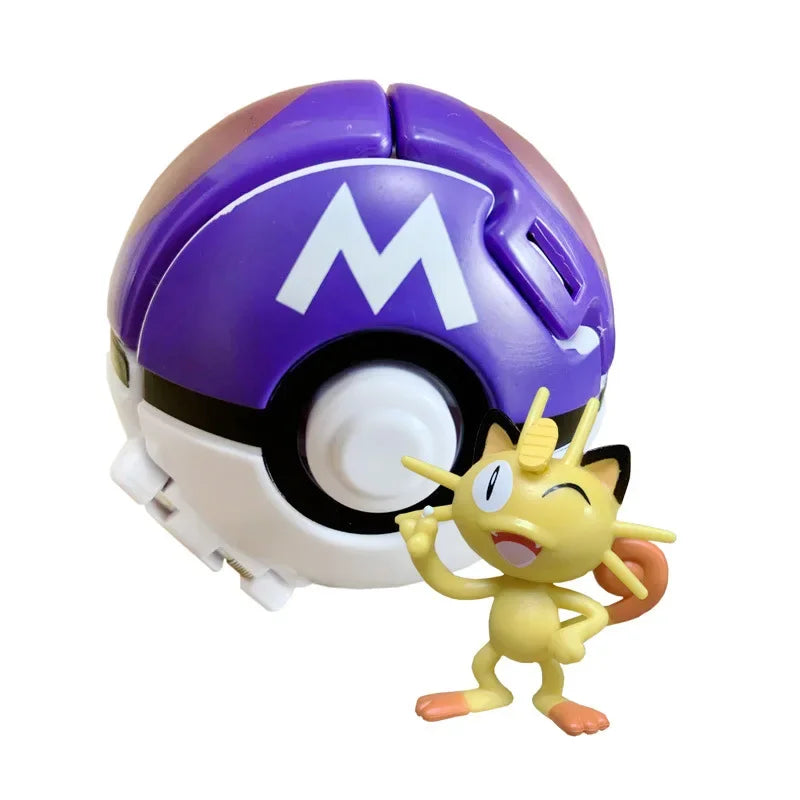 Pokemon Elf Ball Pokeball Anime Figure Cartoons Pikachu Charizard Piplup Kyogre Pocket Monster Pet Anime Action Model Toy Gifts Quick Pick Grocers