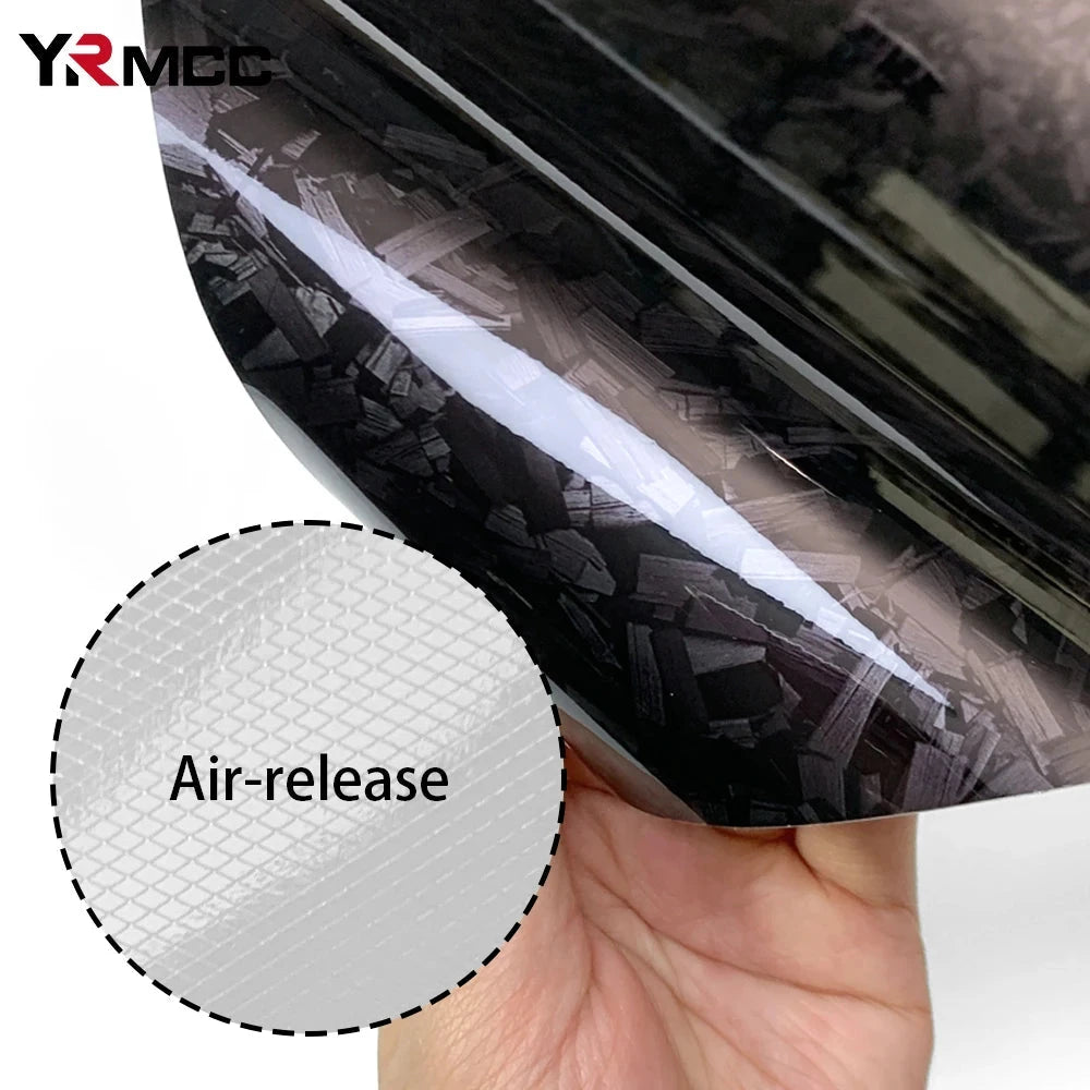 Carbon Fiber Film 300cm Car Stickers Glossy Black Decoration Decal Technology Waterproof  Vinyl Wrap Film DIY Auto Accessories Econic Blanks