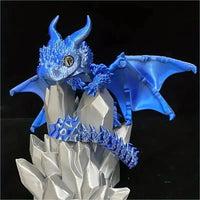 3D Printed Magic Dragon Movable Joint Fidget Toy Rotatable Articulated Office Desktop Ornament Adults Kid Toy Crafts Gift Quick Pick Grocers
