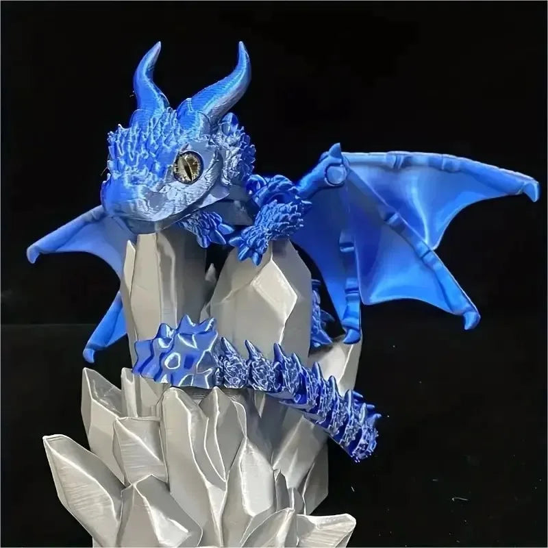 3D Printed Magic Dragon Movable Joint Fidget Toy Rotatable Articulated Office Desktop Ornament Adults Kid Toy Crafts Gift Quick Pick Grocers