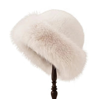 Furry Hats For Women, Autumn Winter Korean Style Warm Hats, Solid Color Flattering Mongolian Hats, Thickened Winter Outfits Purest Peak