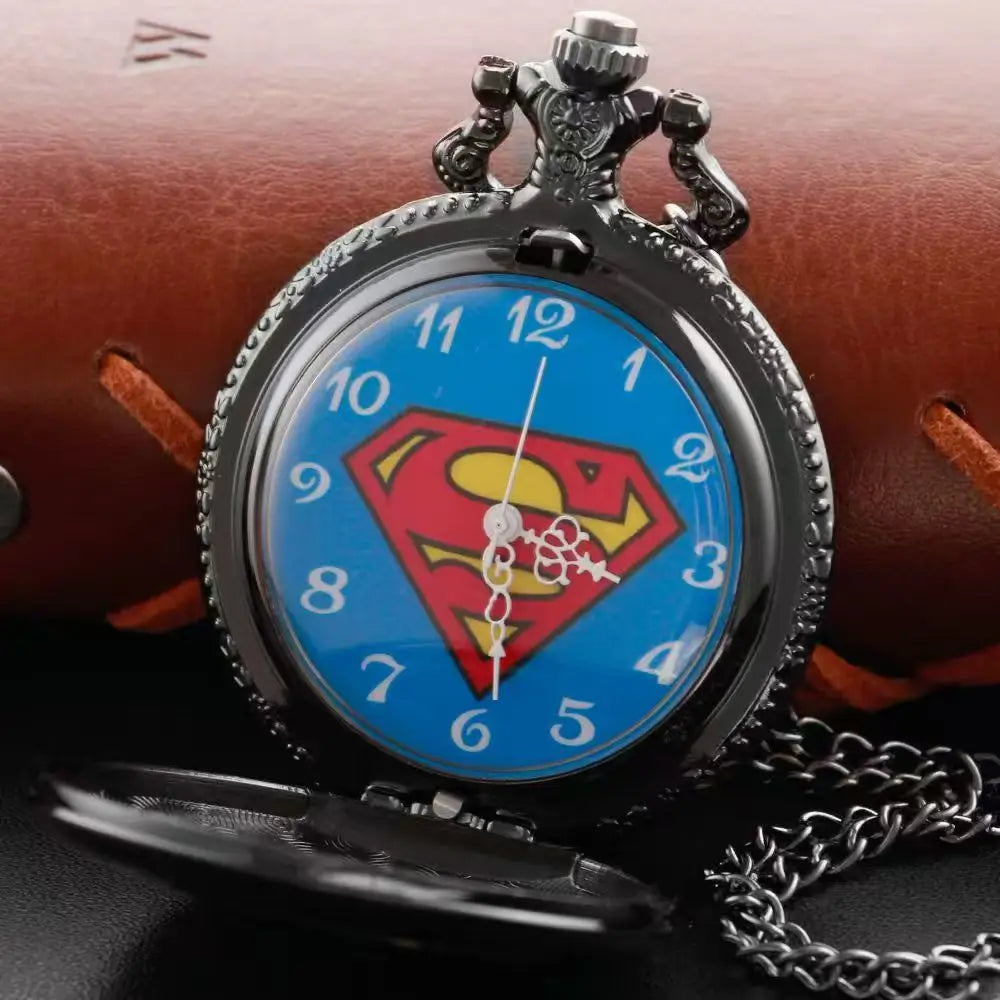 1 piece of retro fashion Halloween triangle captain retro pocket watch creative necklace watch pocket watch Quick Pick Grocers