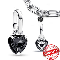 Sparkling Star Mini Dangle Charm Fit Brand Me Bracelet 925 Sterling Silver Me Series Green Heart Mini Charm Girl Party Jewelry Econic Blanks