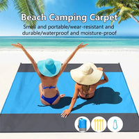200*210cm Sandproof Beach Blanket Waterproof Beach Mat Portable Lightweight Picnic Blanket Camping Mat For Travel Hiking Sports Econic Blanks