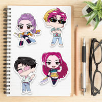 8/16/24PCS Toy Puzzle Stickers Anime Make a Face Stickers DIY Handicrafts Waterproof Stickers Quick Pick Grocers
