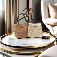 Elegant Light Paper Rope Bag - Bohemian Handmade Style, Hot-Selling Beach/Casual Bag (Crossbody & Shoulder Tote) Quick Pick Grocers