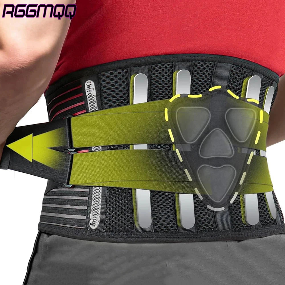Back Brace Immediate Relief from Back Pain,Sciatica - Breathable Mesh Design with Lumbar Pad- Adjustable Support Straps for Work Econic Blanks