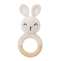 BPA Free Baby Wooden Teether Crochet Cartoon Baby Rattle Toys Wooden Ring Rodent Toys Mobile Gym Kids Newborn Educational Toys Purest Peak