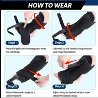 1PC Plantar Fasciitis Night Splint Adjustable Ankle Brace Foot Drop Brace for Plantar Fasciitis Arch Foot Pain Achilles banket Econic Blanks