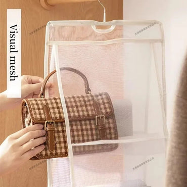 1/2Pcs Hanging Type Tote Bag Organizer Bags Eco-Friendly Dust-proof Three-dimensional Transparent Storage Organizer for Closet Econic Blanks