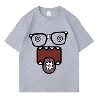 Domo Kun Funny Meme T Shirts Men's Women Clothes Classic Cotton Casual Tee Shirts Short Sleeve Summer T-shirt Tops Streetwear Quick Pick Grocers