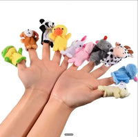 Cartoon Finger Puppets – 1/5/10pcs Plush Hand Dolls for Kids Econic Blanks