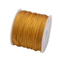 50Yds 0.8mm Crafts Nylon Cord For Jewelry Making Beading Braided Nylon Satin String for Bracelets Rattail Trim Chinese Knot Econic Blanks
