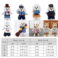 Halloween Dagger Pet Costume - Funny Knife-Holding Dog & Cat Standing Dress for Festival Dress-Up Econic Blanks