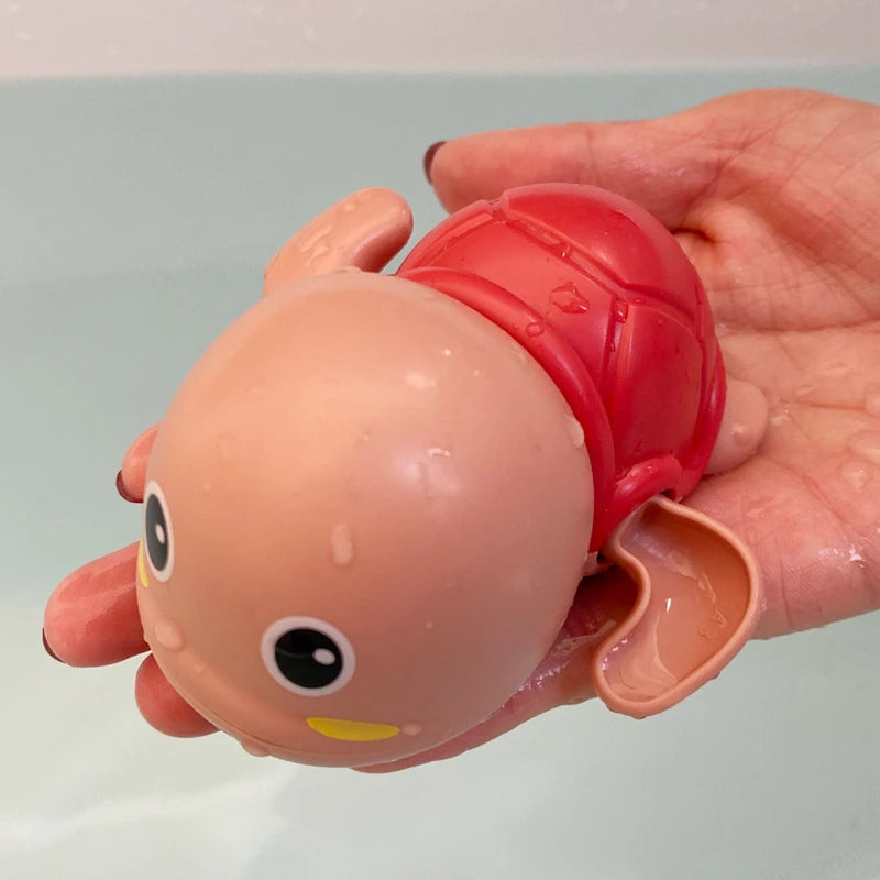 Baby Bath Toys Bathing Cute Swimming Turtle Whale Pool Beach Classic Chain Clockwork Water Toy For Kids Water Playing Toys Econic Blanks