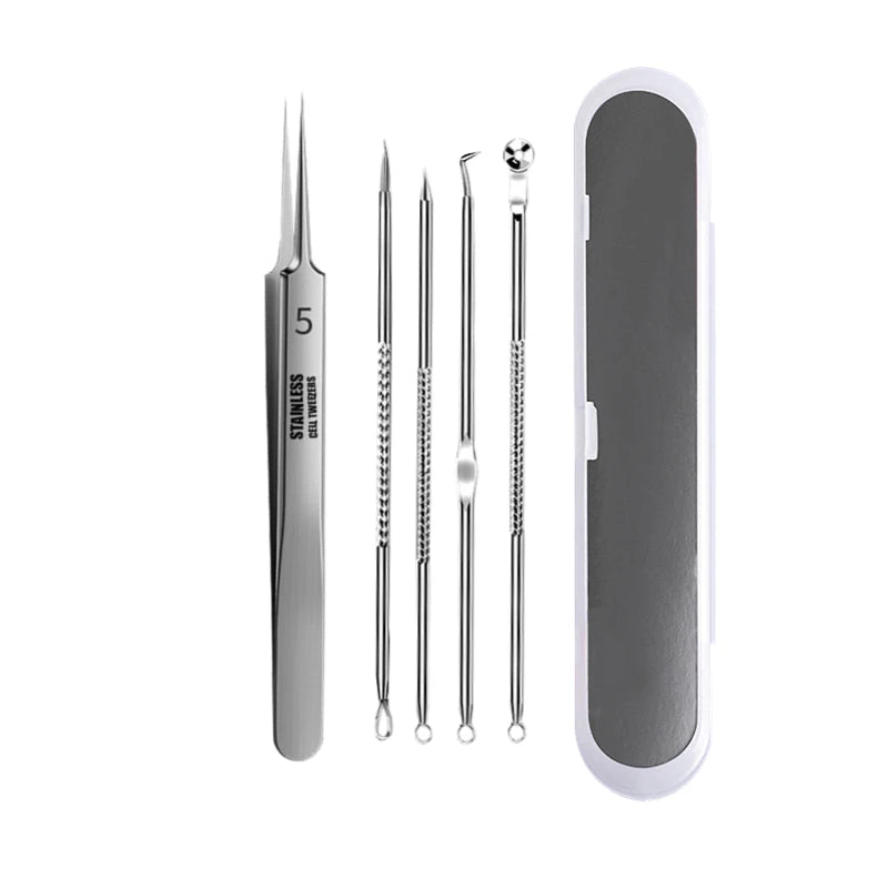 Acne Blackhead Removal Needles Stainless Steel Black Spot Blemish Pimple Removal Needle Deep Cleansing Tool Face Skin Care Kit Quick Pick Grocers