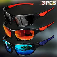 1/3PCS Sports Polarized Sunglasses for Men Lightweight Night Vision Male Shades Cycling Driving Fishing Fashion Mirror Sunglass Quick Pick Grocers