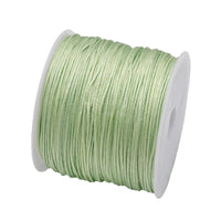 50Yds 0.8mm Crafts Nylon Cord For Jewelry Making Beading Braided Nylon Satin String for Bracelets Rattail Trim Chinese Knot Econic Blanks